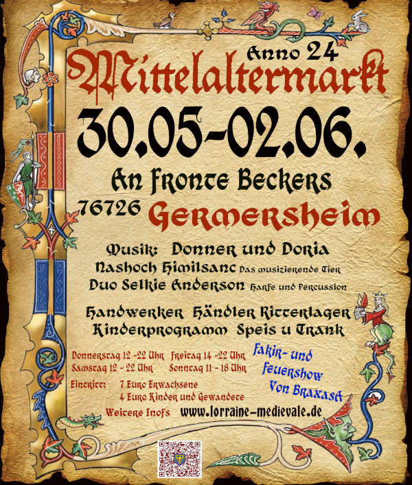 Mittelaltermarkt-Plakat Germersheim