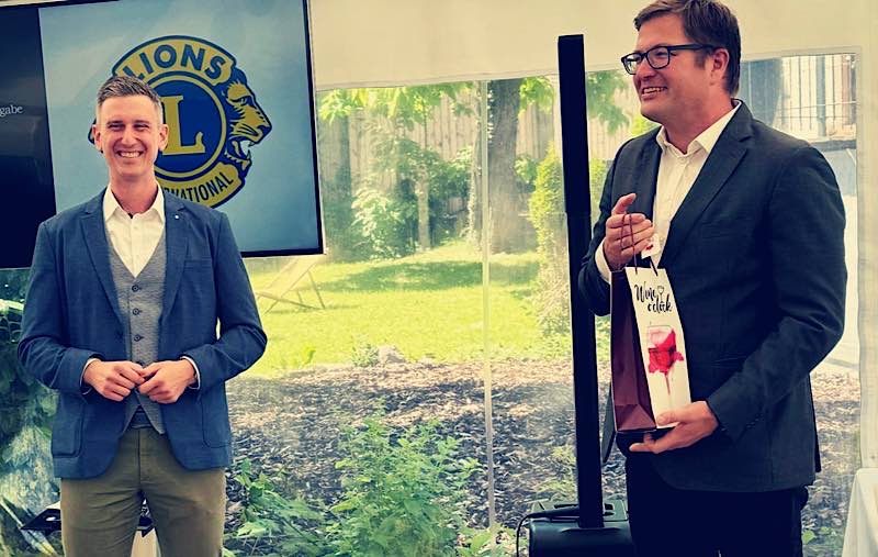 v.l.: David Enders und Alexander Wurster (Bild: Lions Club Donnersberg)