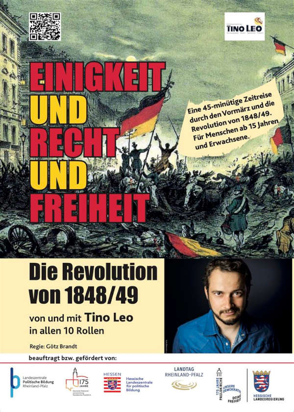 "Einigkeit und Recht und Freiheit – Die Revolution von 1848/49" am 27. Juni 2024 in Frankenthal