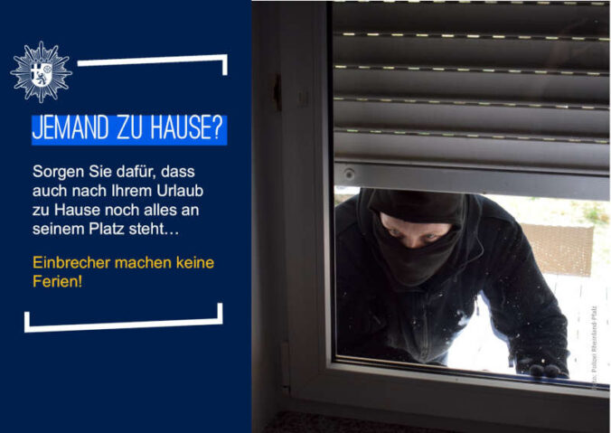 Symbolbild Einbrecher (Foto: Polizei RLP)