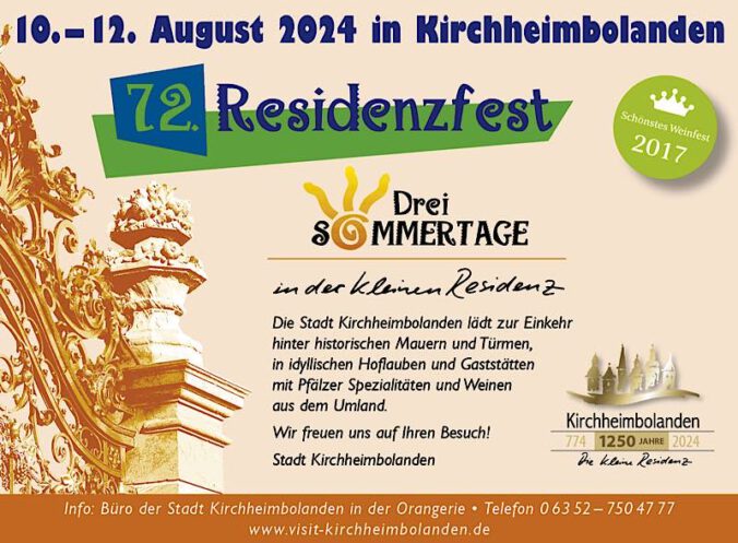 Residenzfest Kirchheimbolanden 2024