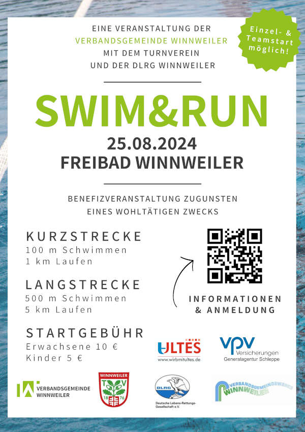 Plakat Swim&Run 2024