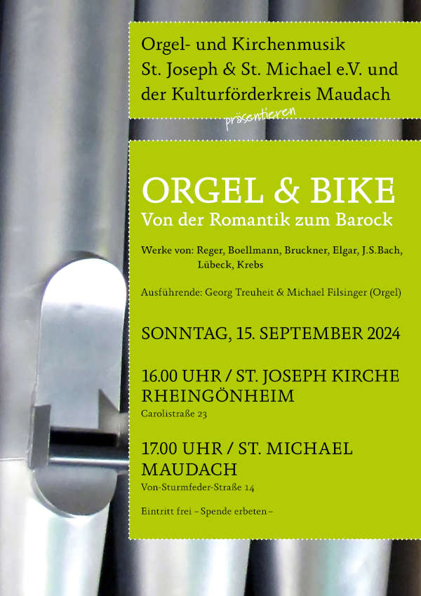 Orgel & Bike am 15. September 2024 in Ludwigshafen