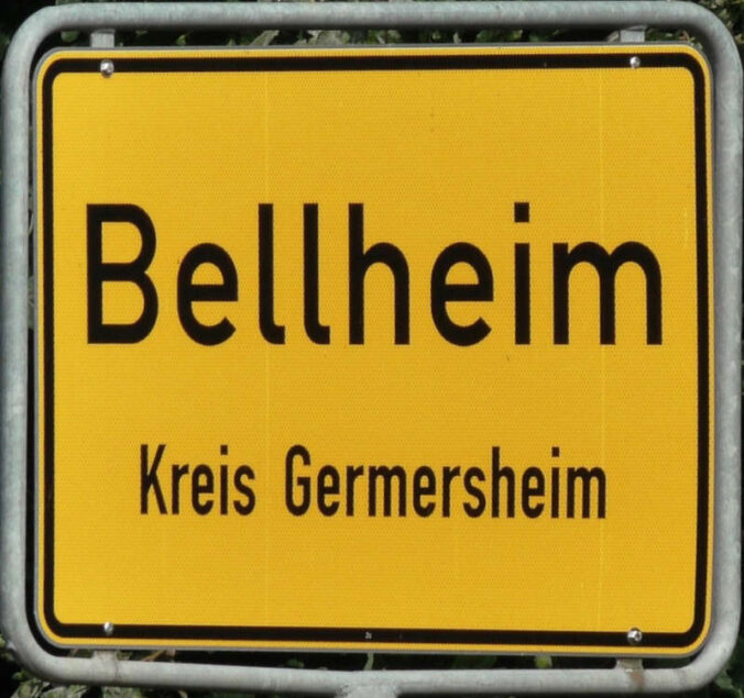 Ortsschild Bellheim