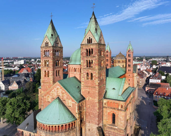 Die Osttürme des Doms (Quelle: Domkapitel Speyer, Foto: Klaus Landry)