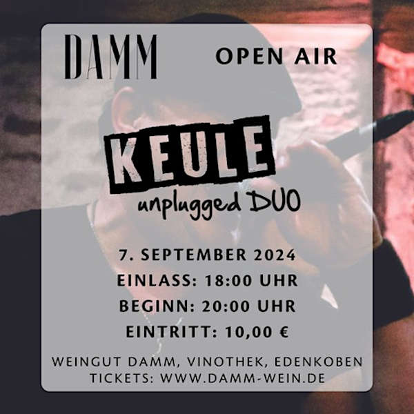 KEULE UNPLUGGED DUO LIVE am 07. September 2024 in Edenkoben