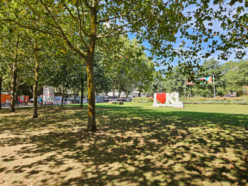 Theaterwiese Blick Süd (Foto: Stadt Kaiserslautern)