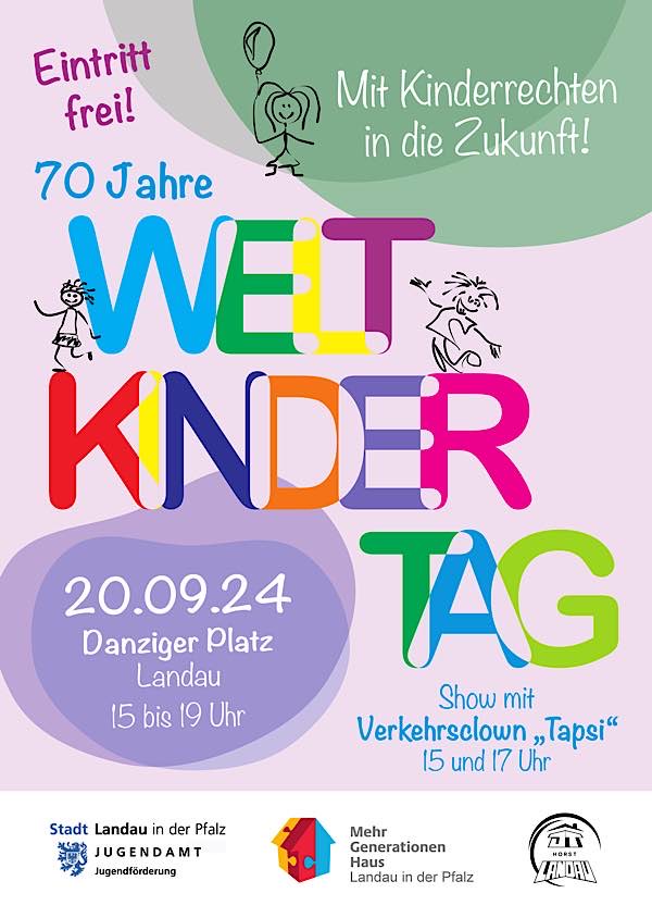 Spielfest zum Weltkindertag am 20. September 2024 in Landau