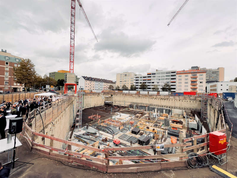 Blick auf die Baustelle (Foto: Polizei RLP)