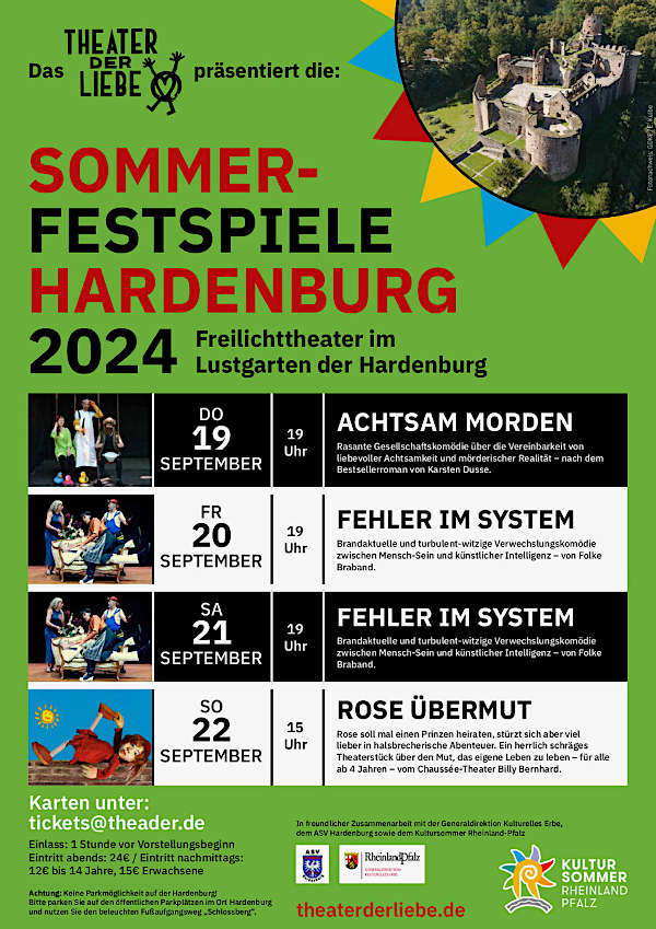 THEATER DER LIEBE_Plakat_A3_SOMMERFESTSPIELE HARDENBURG