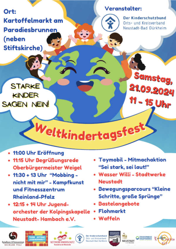 Mitmachfest zum Weltkindertag am 21. September 2024 in Neustadt an der Weinstraße