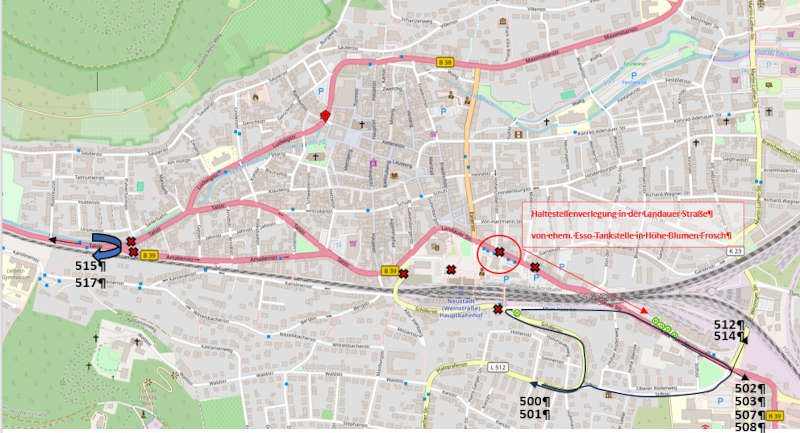 Verkehrseinschränkungen (Grafik: Stadt Neustadt)