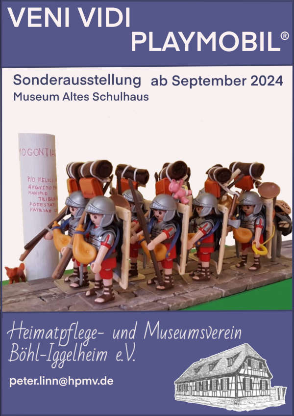 veni vidi Playmobil beim Heimatpflege- und Museumsverein Böhl-Iggelheim