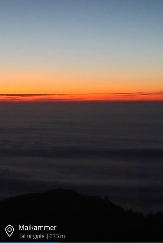 Sonnenaufgang in der Pfalz