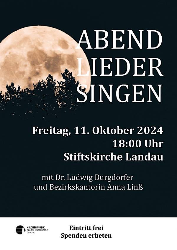 Abendliedersingen am 11. Oktober 2024 in Landau