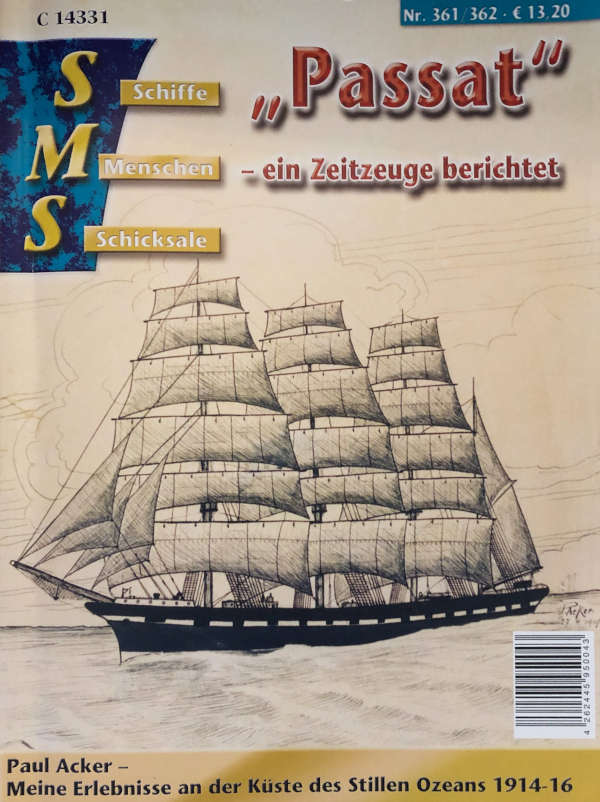 Edenkobener Matrose, Paul Acker, berichtet von seinen Erlebnissen an Bord der "Passat"