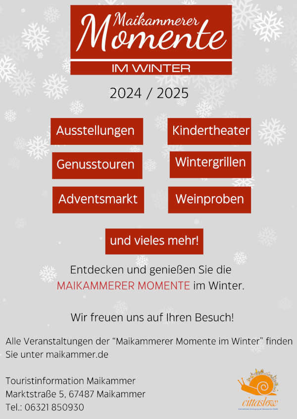 Poster Maikammerer Momente im Winter