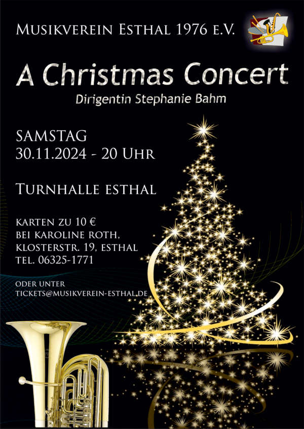 Musikverein Esthal - "A Christmas Concert" im November 2024 in Esthal