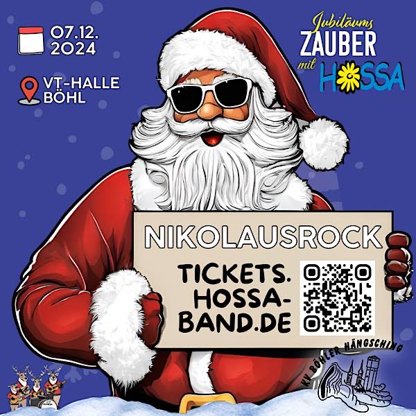 Nikolausrock im Dezember 2024 in Böhl-Iggelheim - Jubiläumszauber mit Hossa