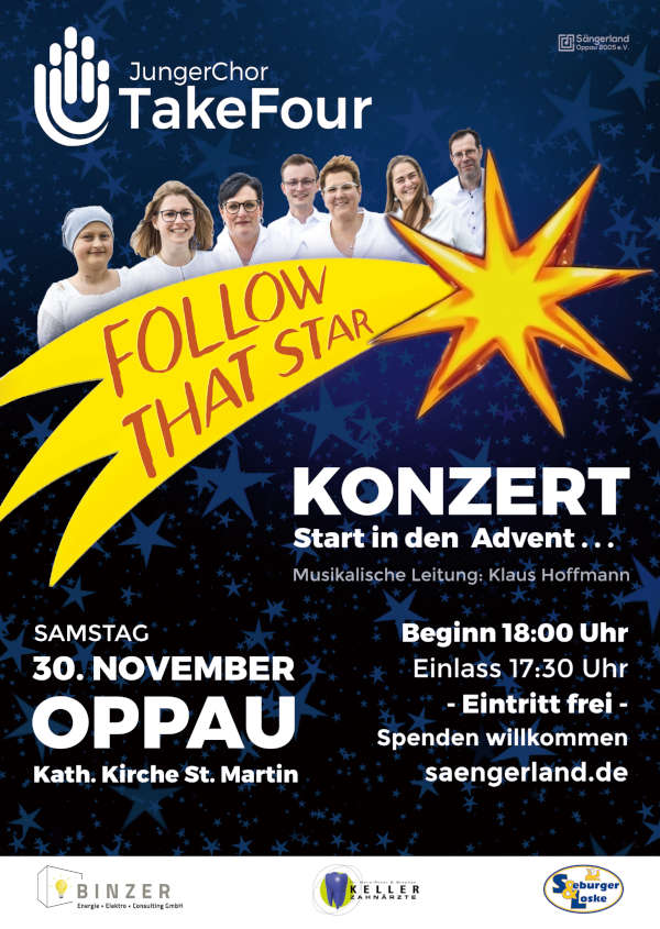 Adventskonzert JungerChorTakeFour im November 2024 in Ludwigshafen