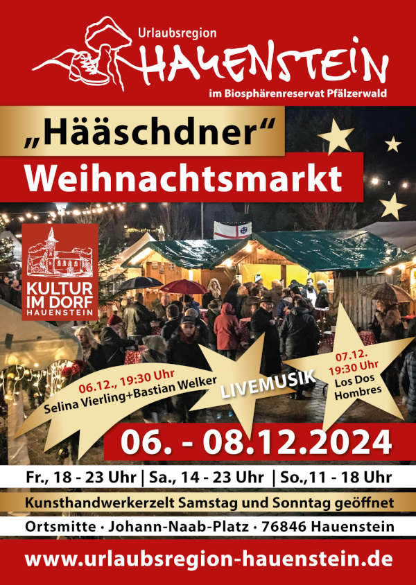 Weihnachtsmarkt in Hauenstein 06.-08.12.2024