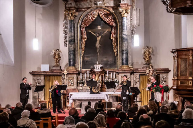 Blechbläser-Ensemble „Delta Brass“ (Foto: Helmut Dell)