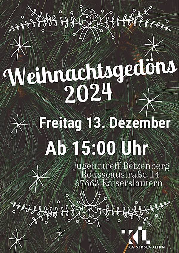 „Weihnachtsgedöns“ im Dezember 2024 in Kaiserslautern