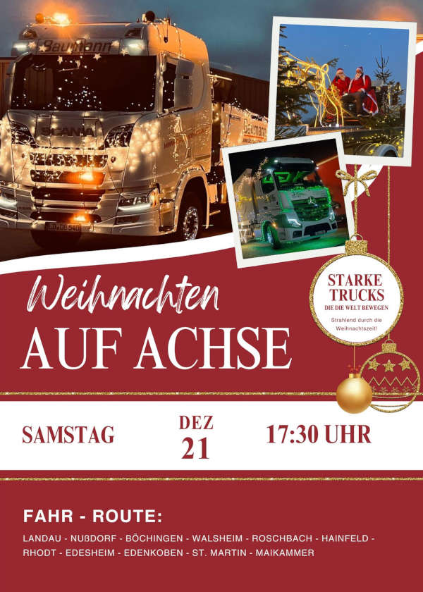 Weihnachten auf Achse