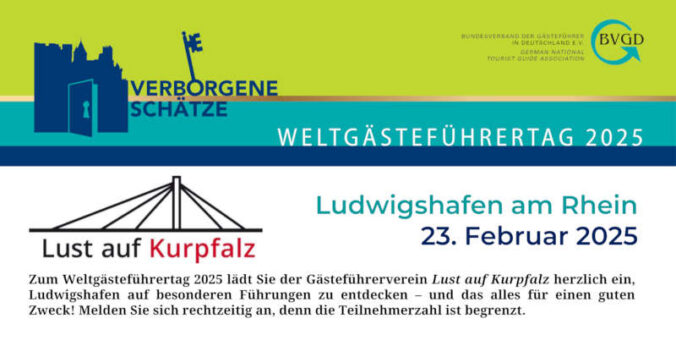 Ludwigshafener Stadtführer laden im Februar 2025 zum Weltgästeführertag ein