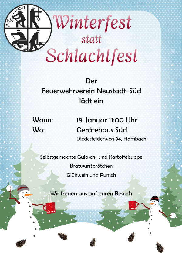 Winterfest des Feuerwehrvereins Neustadt-Süd im Januar 2025