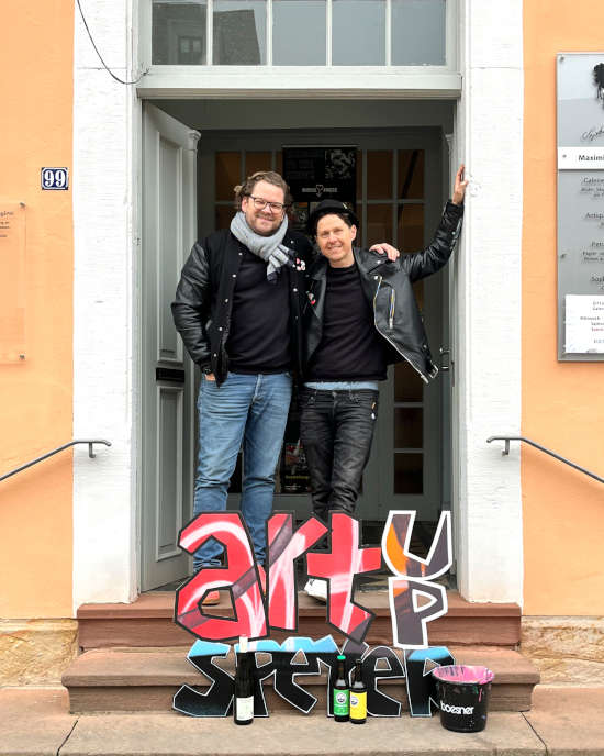 ART UP Speyer: Timothy Starratt und René BUJA (Foto: René Burjack)