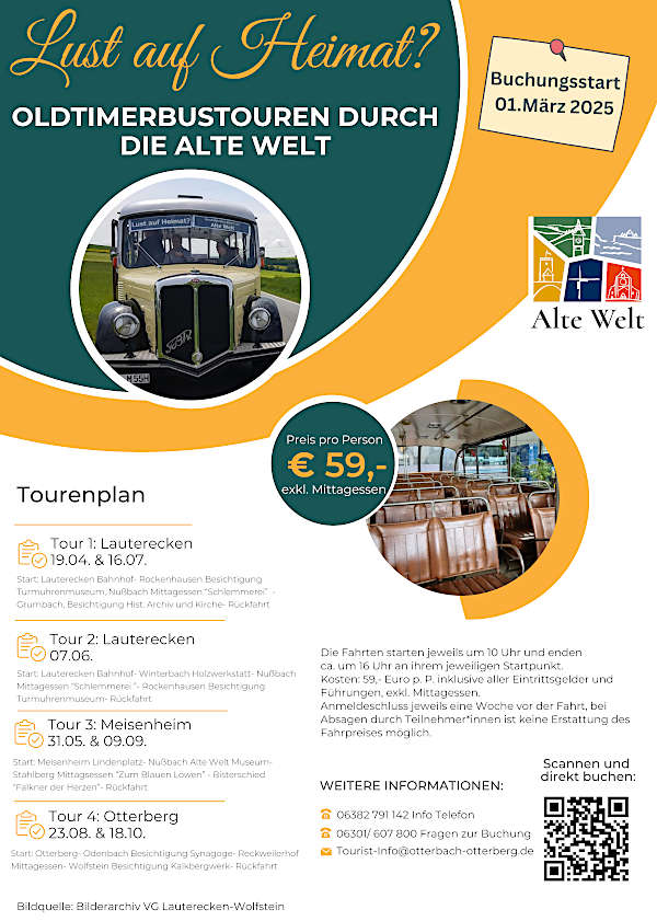 Mit dem Oldtimerbus durch die "Alte Welt"- Termine 2025