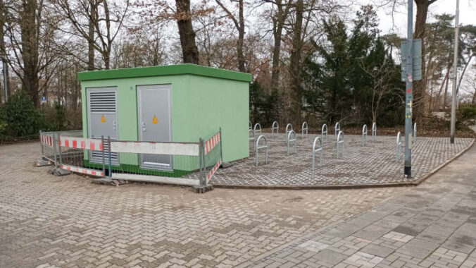 Fahrradabstellanlage auf dem Waldfestplatz (Foto: Stadtverwaltung Schifferstadt)