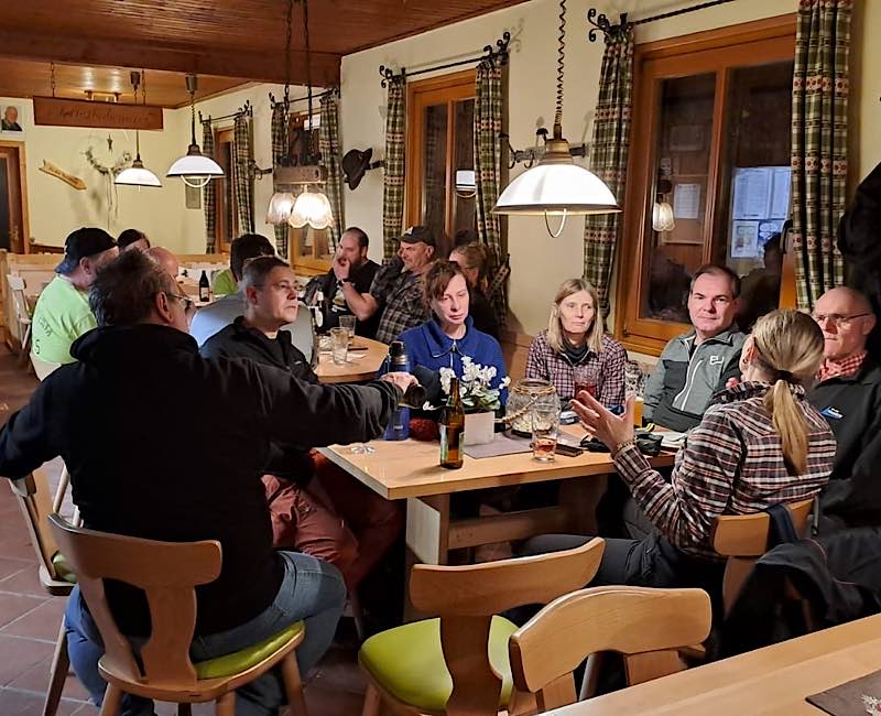 Absacker in der Wolfsschluchthütte (Foto: Alfred Kuhn)