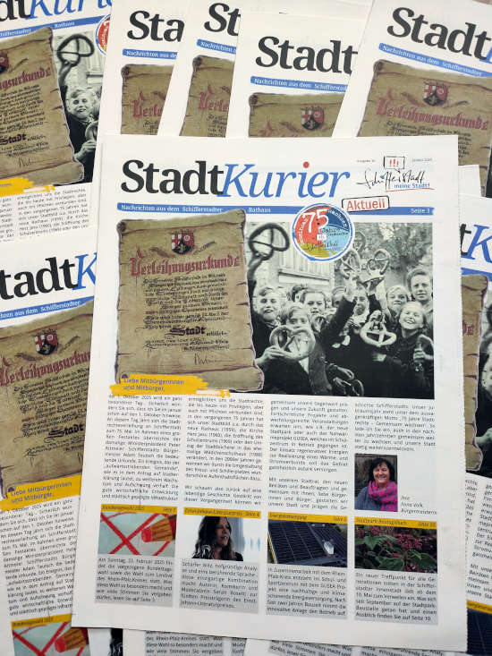 Die 16. Ausgabe des Stadtkuriers (Foto: Stadtverwaltung Schifferstadt)