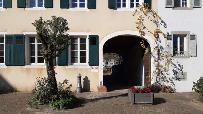 Das Anwesen in der Schlossgasse 3 in Bad Bergzabern- bislang das Domizil der Südpfälzischen Kunstgilde (Foto: Südpfälzische Kunstgilde)