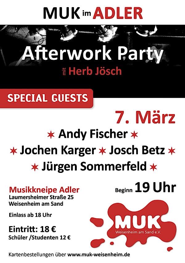 MUK Afterwork-Sneak-Preview-Party im Billy-Joel-Style im März 2025 in Weisenheim am Sand