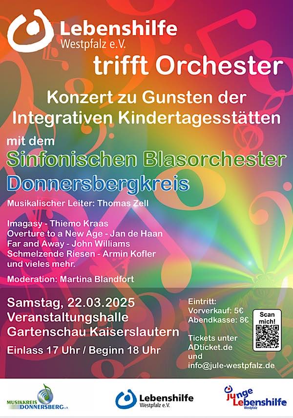 Benefizkonzert „Lebenshilfe trifft Orchester“ im März 2025 in Kaiserslautern