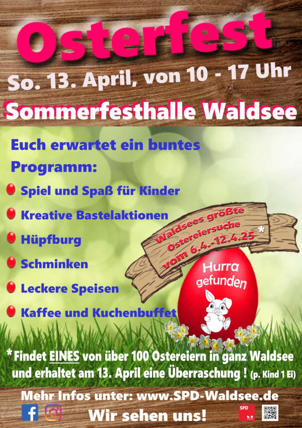 Osterfest im April 2025 in Waldsee